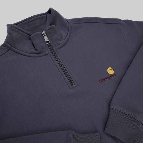 Толстовка мужская Carhartt WIP American Script Half Zip артикул:I027014_zeus - купить в магазине Дайс