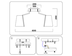 Ambrella Потолочная светодиодная люстра с пультом Original AK4031