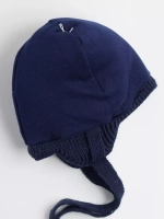Шапка зимняя вязаная детская с манишкой