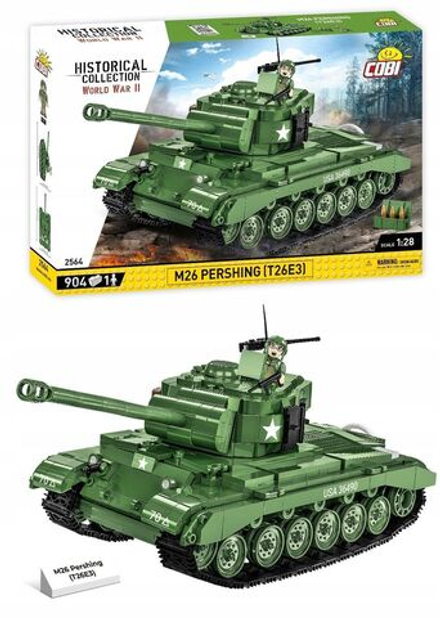 Конструктор пластиковый Cobi M26 Pershing (T26E3) - Танк М26 ПЕРШИНГ - 904эл. - Коби 2564