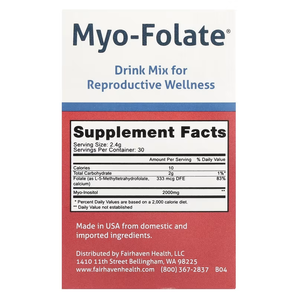 Fairhaven Health Myo-Folate 30 packets