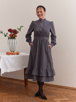 Платье с оборками