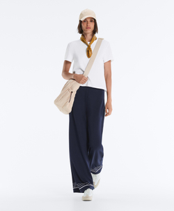 OYSHO Мягкие брюки из модала с матросской полосой, синий