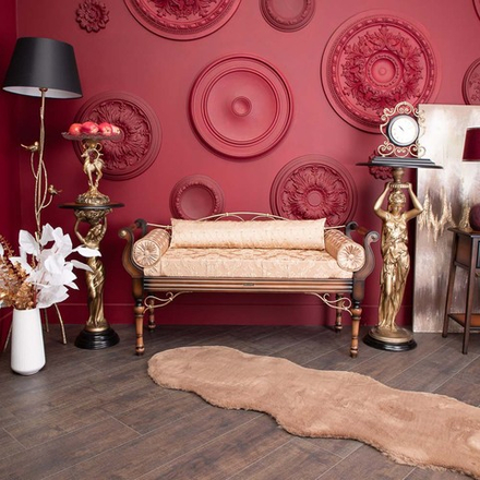 Банкетка Флоренция Премиум Орех(Д) Каледония Даймонд Мокка Амбер