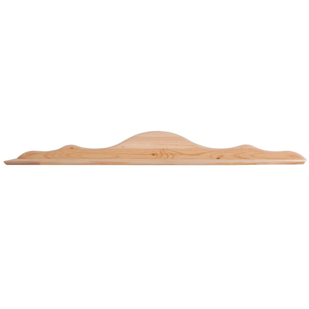 Полка настенная 111х15х12, Бритта, для книг декораций, в гостиную, прихожую, детскую, спальню, массив сосны, в натуральной отделке, Dipriz