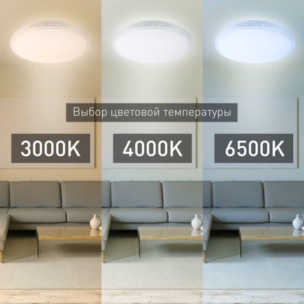 Светильник потолочный светодиодный ЭРА Классик с ДУ SPB-6-70-RC R Brilliance 70Вт 3000-6500К 5950Лм круглый