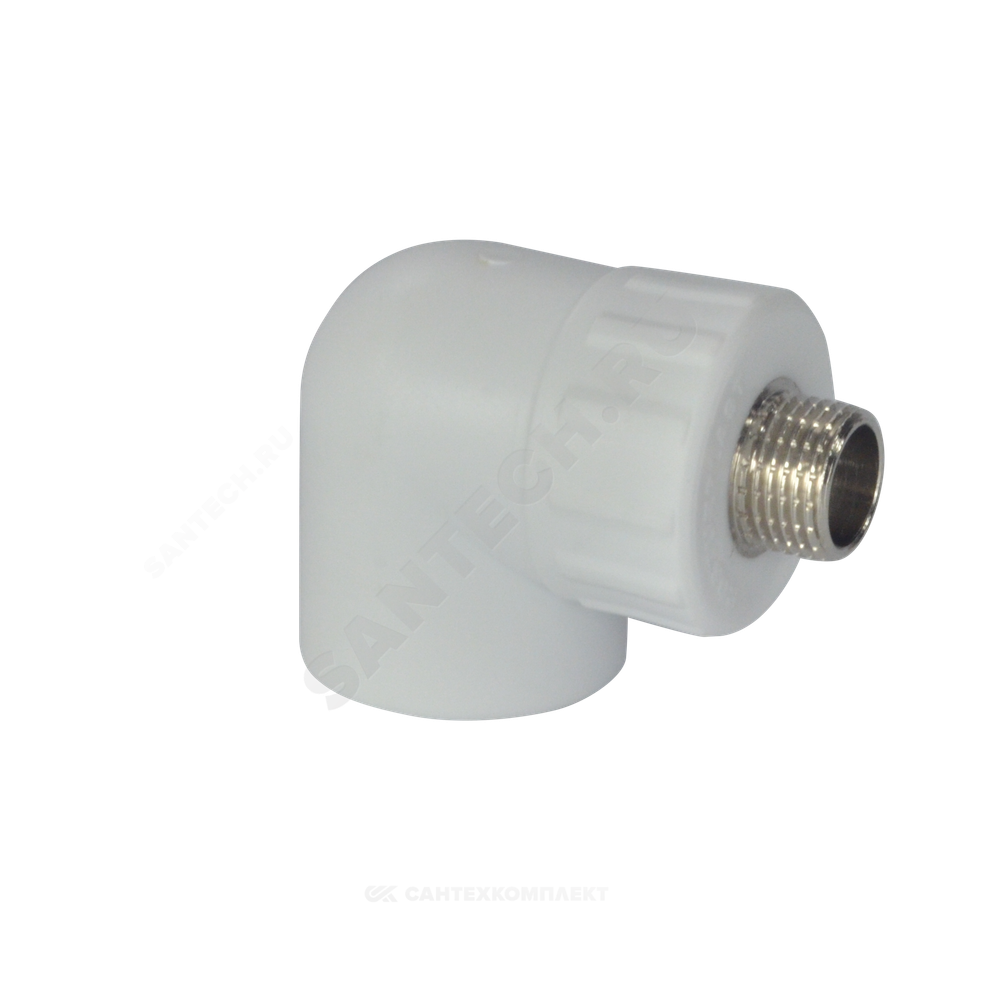 Угольник PP-R комбинированный белый Дн 32х1/2" НР RTP (РосТурПласт) 10804