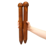 Деревянные спицы для вязания из древесины сосны 40мм/400мм. N18