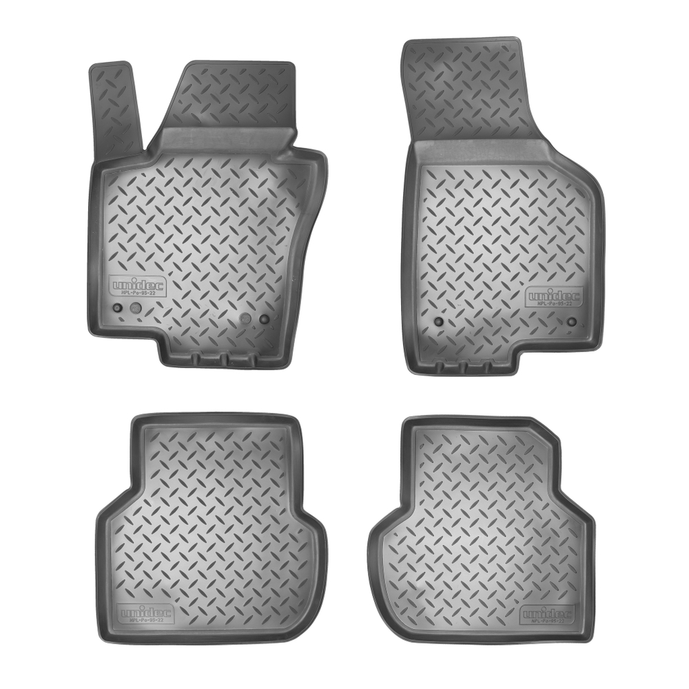Ковры в салон Norplast/Unidec для Volkswagen Jetta (2011-2015)Полиуретан,Черный, арт.NPL-Po-95-22