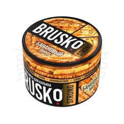 Бестабачная смесь для кальяна BRUSKO, 50 г, Банановый пирог, Strong (М)