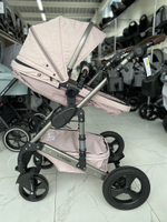 Коляска-трансформер LUXMOM 555-W 2В1 коричневый текстиль