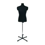 Манекен портновский мужской Генри, комплект Стандарт, цвет черный, размер S, в комплекте подставка «Звезда» и магнит-трафарет