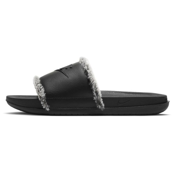 Nike OffCourt Leather Slide 'Black Fur'