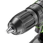 Аккумуляторная ударная дрель шуруповерт Greenworks GD24DD60K2, 3704107UA, 24v, АКБ 2 А·ч и ЗУ в кейсе