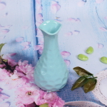 Ваза из керамики «Crispy-Алекс» 17см цвет голубой