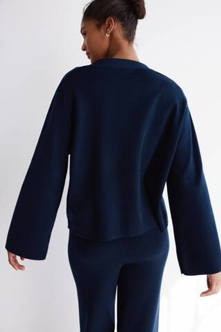 H&M Тонкий трикотажный кардиган, темно-синий