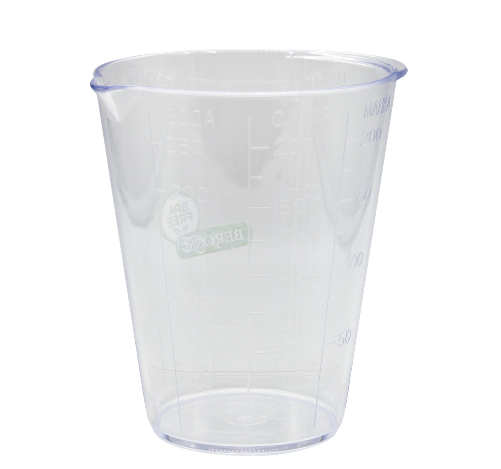 Мерный стакан, прозрачный