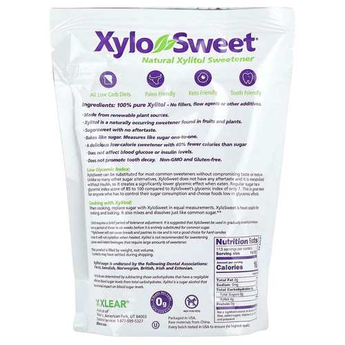 Xlear, XyloSweet®, натуральный ксилитоловый подсластитель, 454 г (1 фунт)
