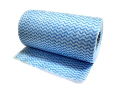 Салфетки с перфорацией, 25х30см, синяя волна 6092 Рыжий Кот - рулон 30шт.