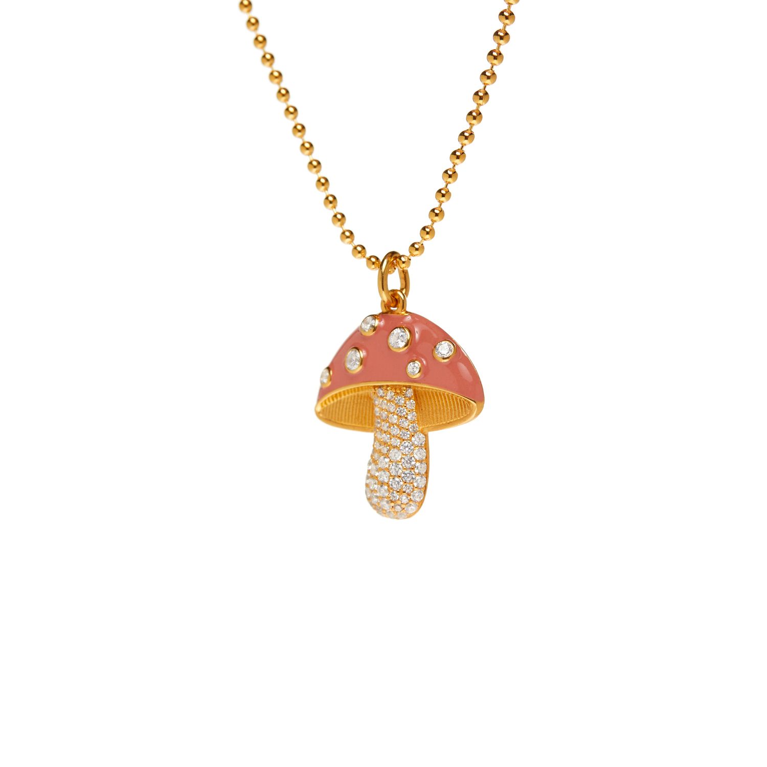 Колье Crystal Amanita Necklace – Pink