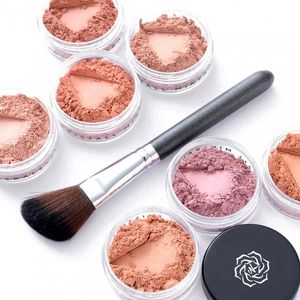 Румяна сатиново-шиммерные В216 Бежево-золотой 4гр (Kristall Minerals Cosmetics)