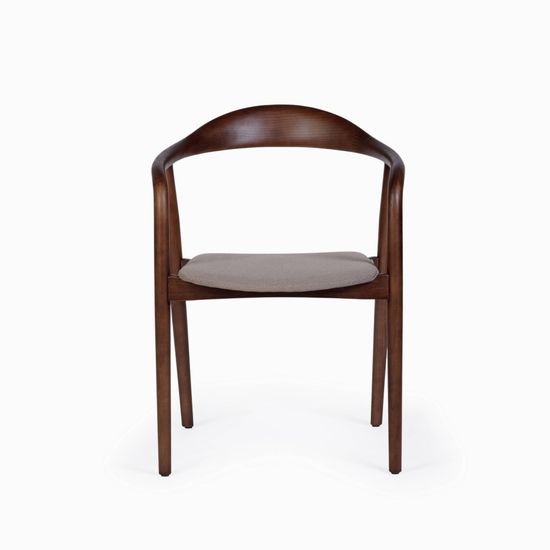 Стул Canada деревянный, сиденье коричневая ткань