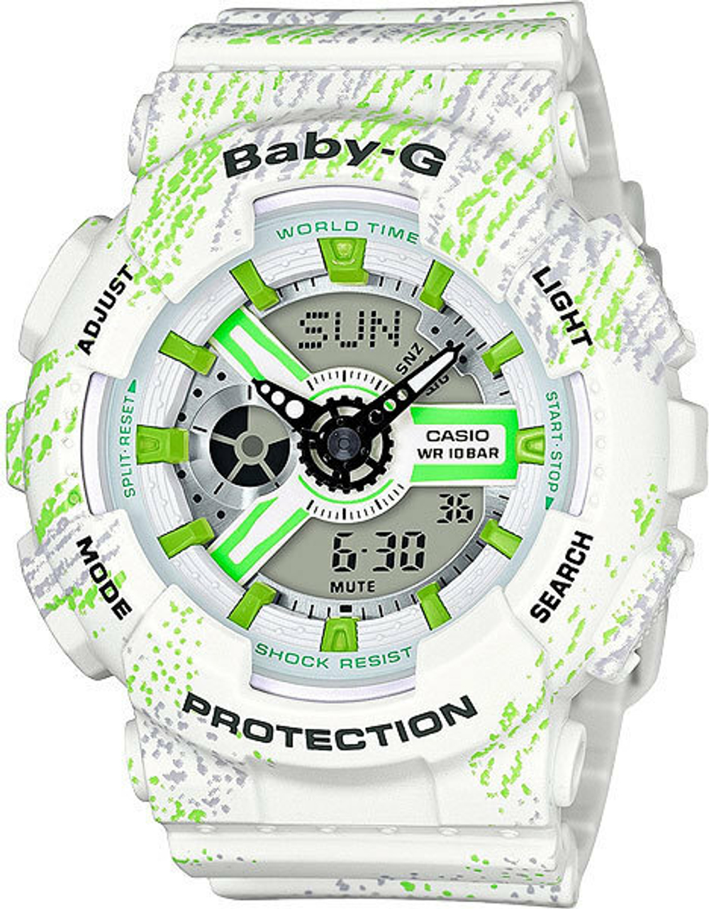 Японские наручные часы Casio Baby-G BA-110TX-7A с хронографом