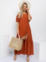 Платье Летний сад (оранжевое) П13311-1М LT Collection