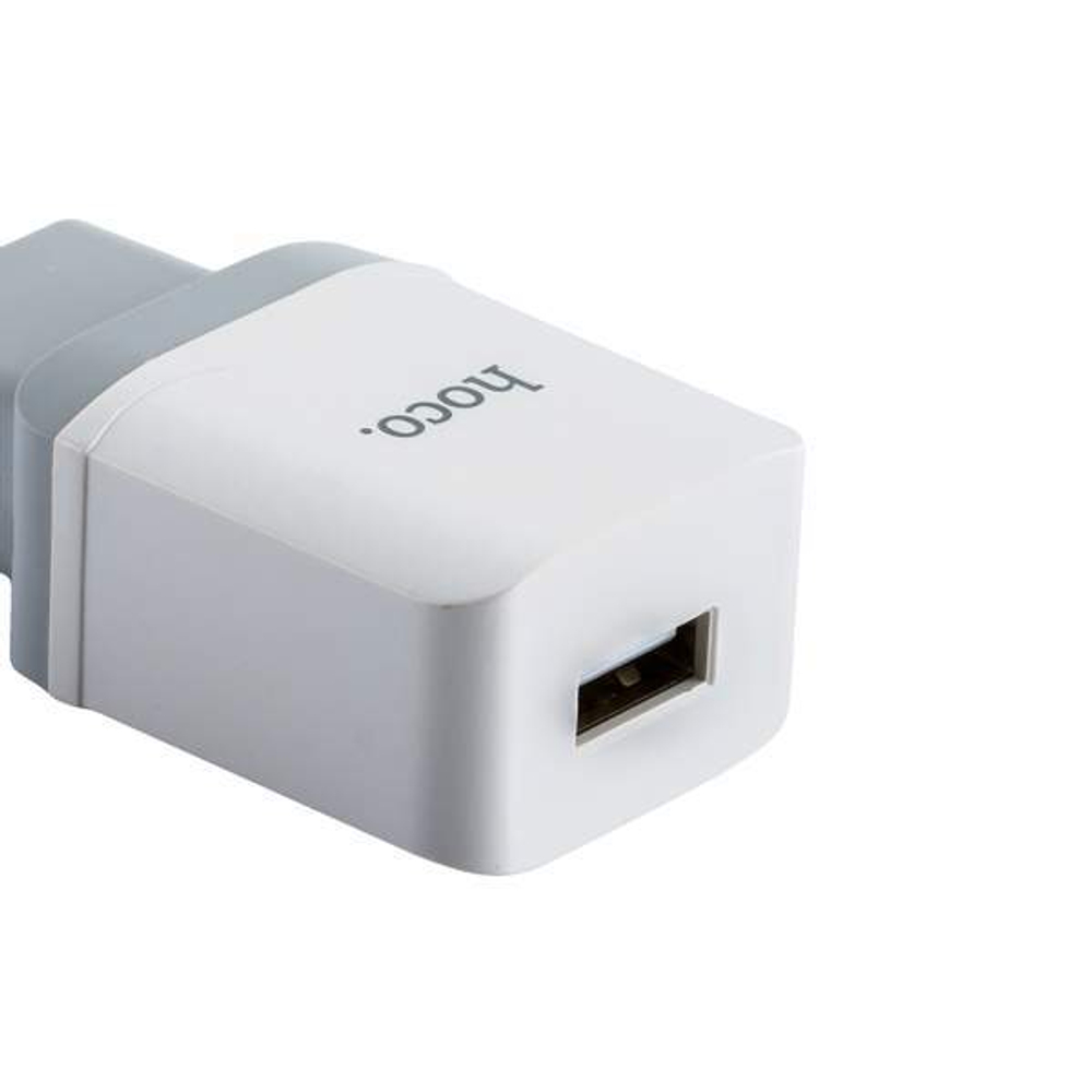 Адаптер питания Hoco C22A Little superior charger с кабелем microUSB (USB: 5V max 1A) Белый