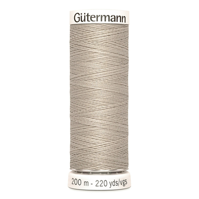 01 Нить Sew-All 100/200 м для всех материалов, 100% полиэстер Gutermann 748277 (118 серый крем)