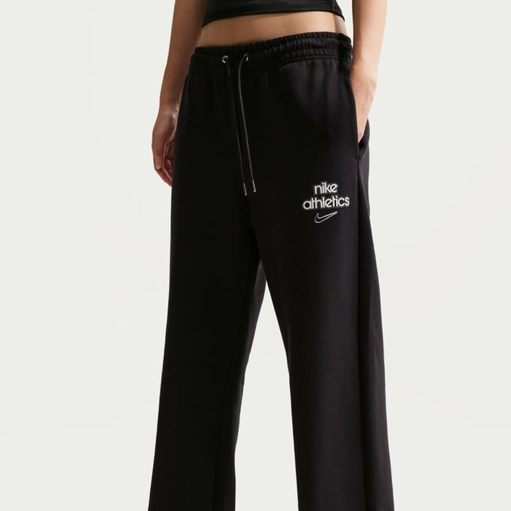 Брюки спортивные женские NIKE W NK PHNX FLC HR PANT WD GLS