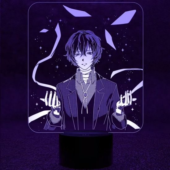 3D лампа Великий из Бродячих псов. Осаму Дадзай