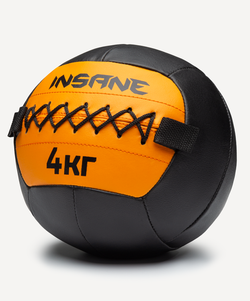 Медбол IN24-WB100, 4 кг, оранжевый