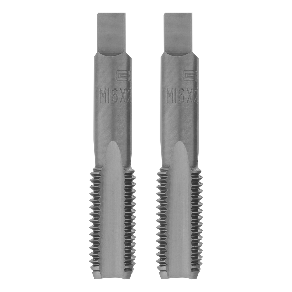 Метчик ручной М16 х 2 мм, комплект из 2 шт Сибртех 76646