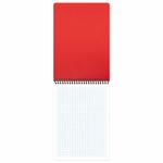 Блокнот БОЛЬШОГО ФОРМАТА А4, 80 л., обложка пластик, клетка, BRAUBERG "Metropolis", КРАСНЫЙ, 115573