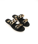 Кожаные шлепанцы scarlett Michael Kors - черный(40S2SCFA1L)