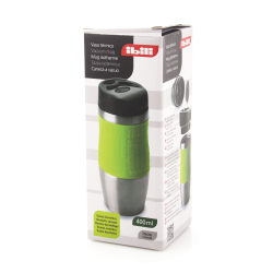 Термокружка вакуумная 400мл Ibili Termos зеленая Испания упаковка