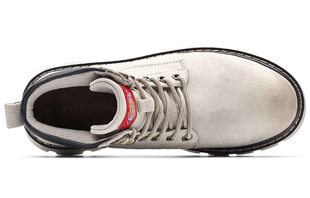 Dickies Split Pig Leather Abrasion Resistant Slip Resistant Comfortable Short Combat Boots Unisex Sand