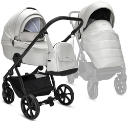 Детская коляска Noordi Fjordi Leather V2 3 в 1 с автокреслом Terra Black 1462817 Cloud