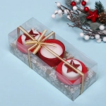 Свечи новогодние «Фантазия» 22x8.3x7 см, красный