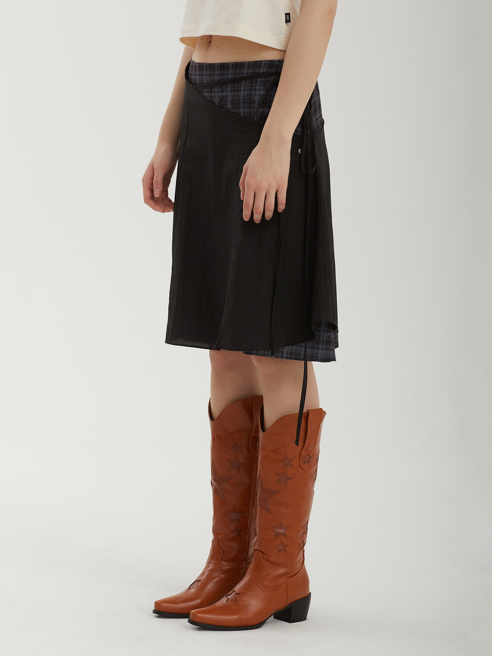 Юбка Layered Strap Flare