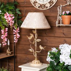 Настольная лампа Терра Spring Айвори с абажуром №38 Каледония Айвори