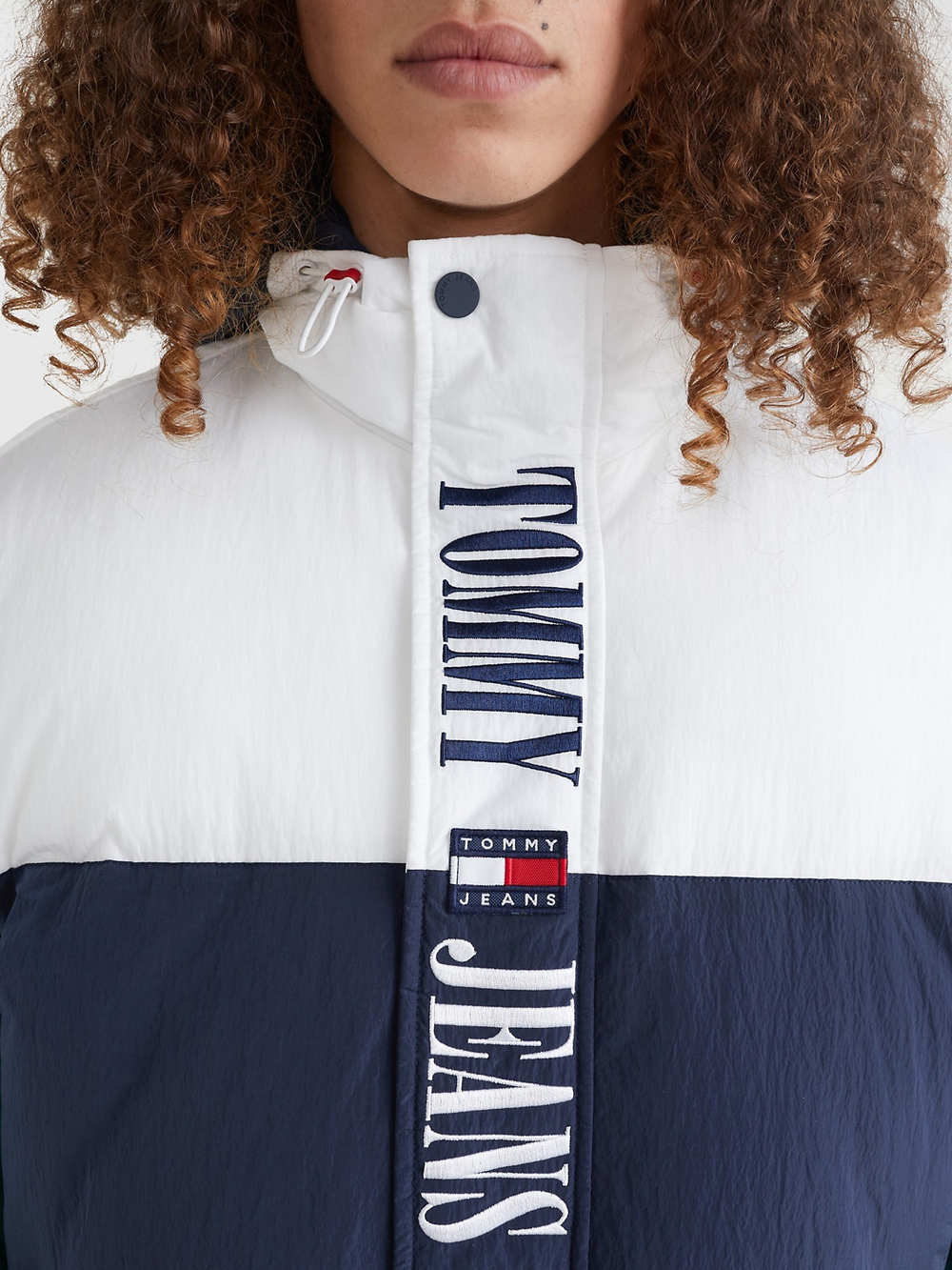 Пуховик Tommy Jeans Retro Colorblock White/multi
