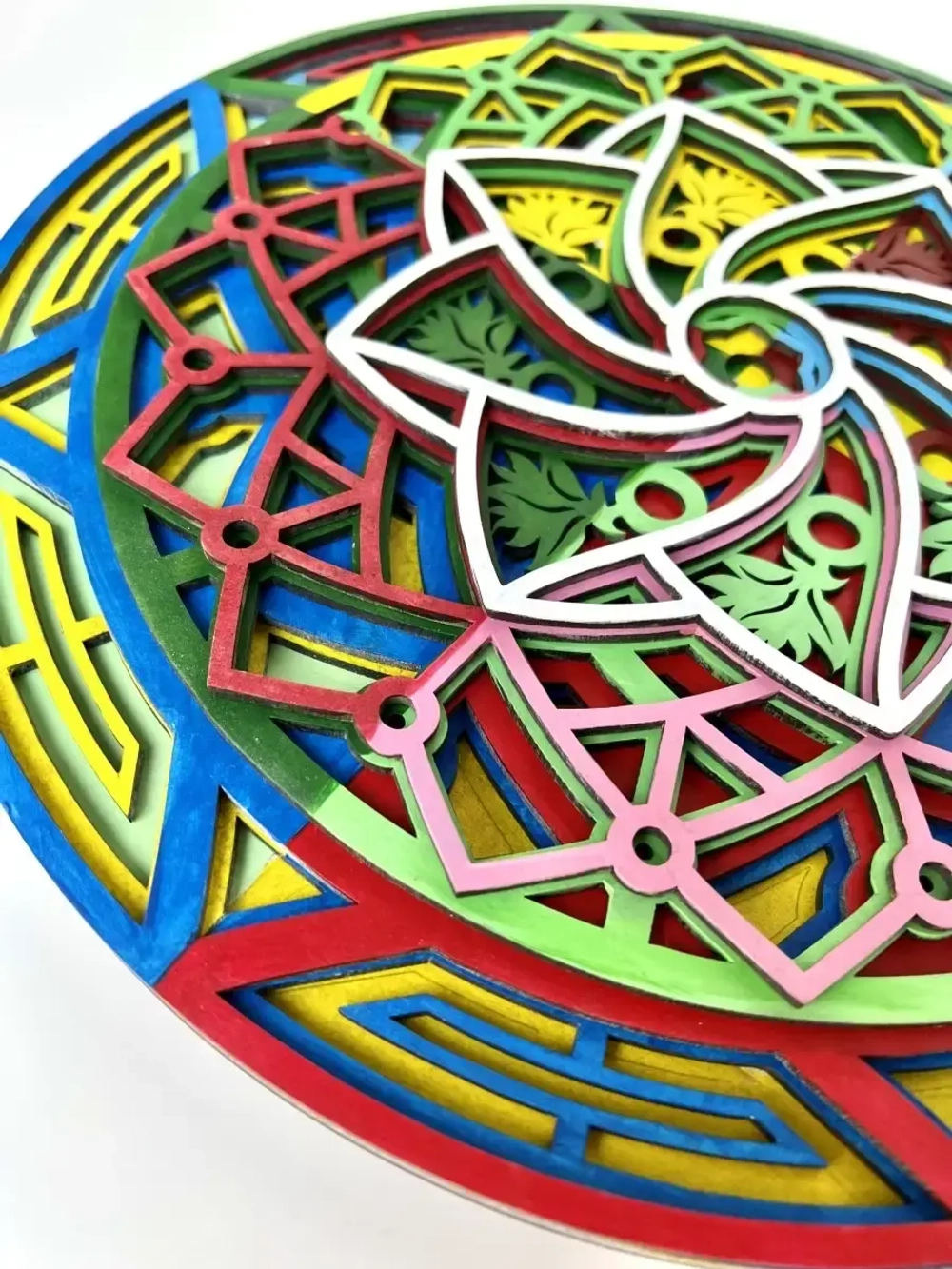 3D раскраска по номерам Мандала Ганден