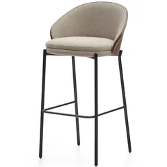 Барный стул Eamy светло-коричневый с отделкой орех