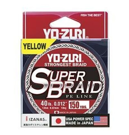 Пл.шн. Yo-Zuri PE Super Braid 135м Yellow (0,15мм) 10lbs