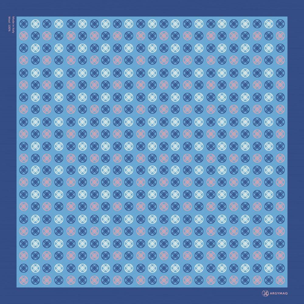 Шерстяной платок SHANYRAQ BLUE 70×70