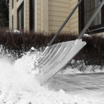 Движок для уборки снега оцинкованный, 735x385x1120 мм, стальная рукоятка, Сибртех