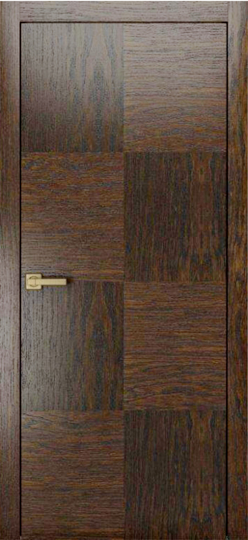 Межкомнатная дверь Plain 4 / Цвет Дуб янтарный / Двери Верда