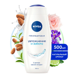 Nivea 500мл. жен. Увлажнение и забота гель д/душа увлаж. д/в тип.кожи свеж.